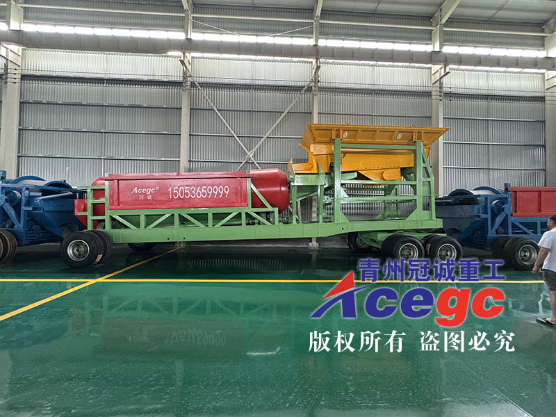 移动式滚筒筛选金设备